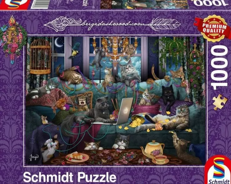 Schmidt Animals & Wildlife* - Brigid Ashwood - Quarantine Cats - 1000 Piece Jigsaw Puzzle