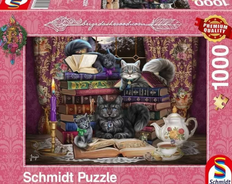 Schmidt Animals & Wildlife* - Brigid Ashwood - Storytime Cats - 1000 Piece Jigsaw Puzzle