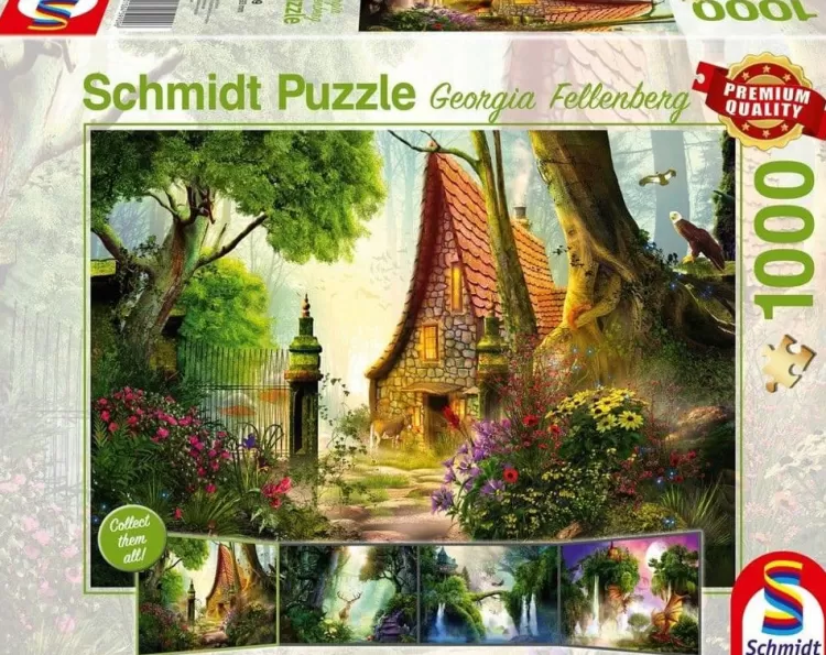 Schmidt Flowers & Gardens* - Georgia Fellenberg - House In The Glade - 1000 Piece Jigsaw Puzzle