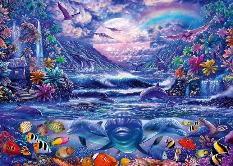 Schmidt Space* - Moonlight Oasis - 1000 Piece Jigsaw Puzzle