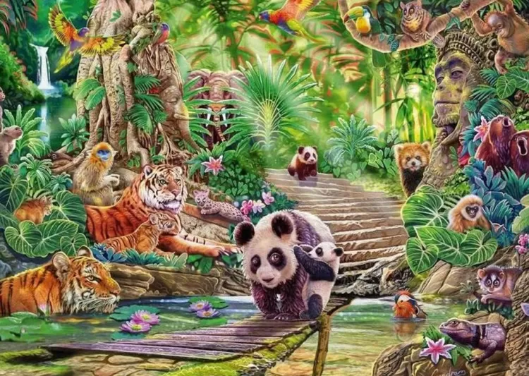 Schmidt Animals & Wildlife* - Steve Sundram - Asian Wildlife - 1000 Piece Jigsaw Puzzle