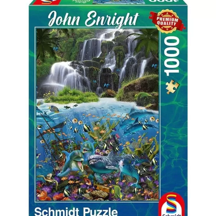 Schmidt Landscape* - Under The Waterfall - 1000 Piece Jigsaw Puzzle