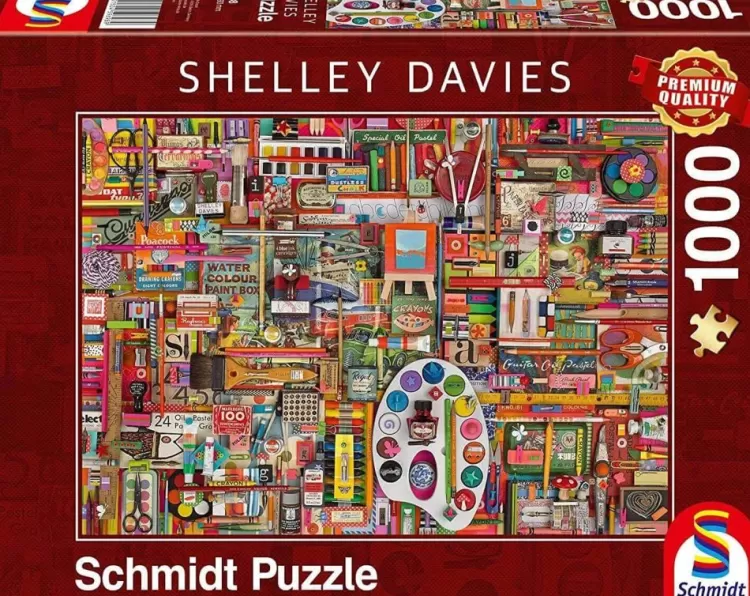 Schmidt Animals & Wildlife* - Vintage Artist Materials - 1000 Piece Jigsaw Puzzle