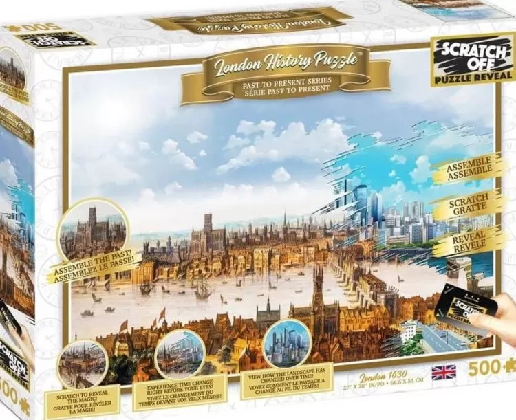 University Games London* - London Scratch Off Puzzle - 500 Piece Jigsaw Puzzle