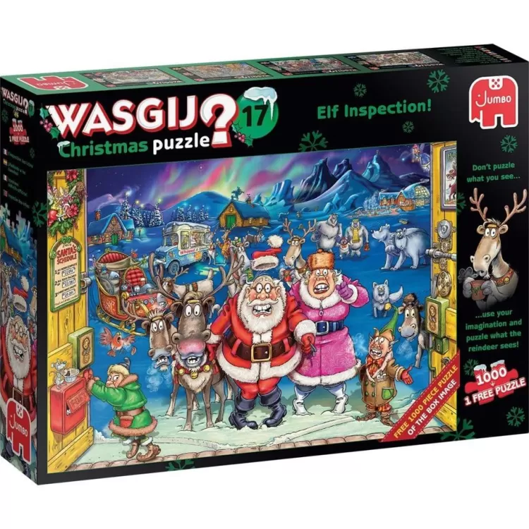 Jumbo Humour*Wasgij Christmas 17 Elf Inspection! - 1000 Piece Jigsaw Puzzle