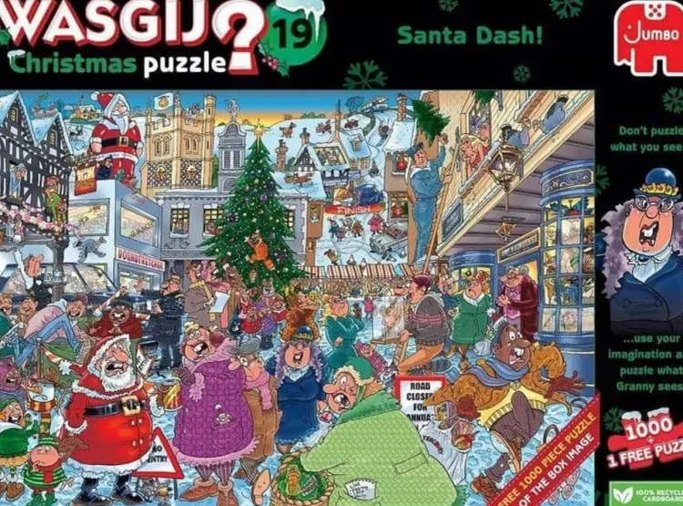 Jumbo Humour*Wasgij Christmas 19 Santa Dash - 1000 Piece Jigsaw Puzzle