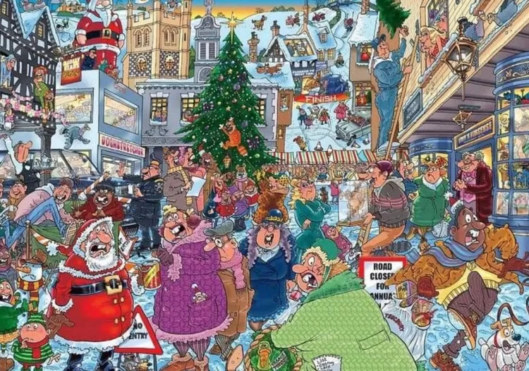 Jumbo Humour*Wasgij Christmas 19 Santa Dash - 1000 Piece Jigsaw Puzzle