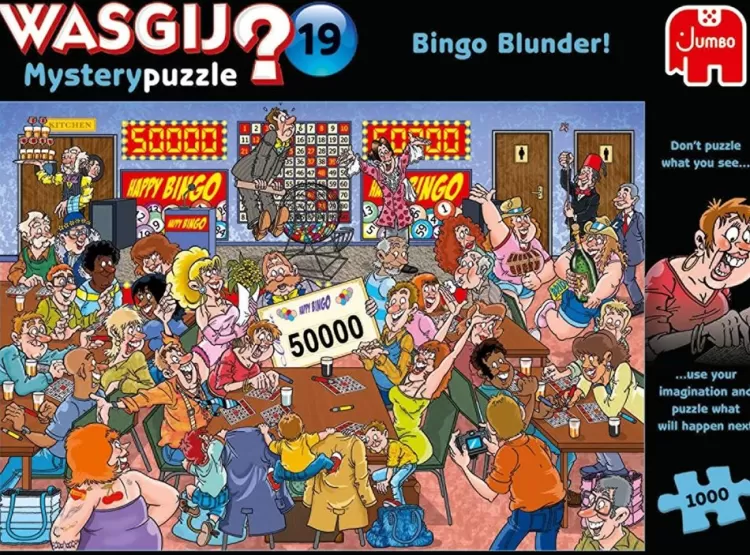 Jumbo Humour*Wasgij Mystery 19 - Bingo Blunder - 1000 Piece Jigsaw Puzzle