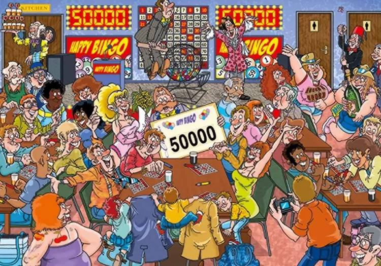 Jumbo Humour*Wasgij Mystery 19 - Bingo Blunder - 1000 Piece Jigsaw Puzzle