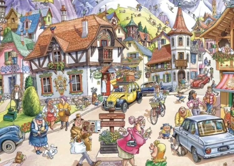 Jumbo Humour*Wasgij Mystery 20 Mountain Mayhem! - 1000 Piece Jigsaw Puzzle