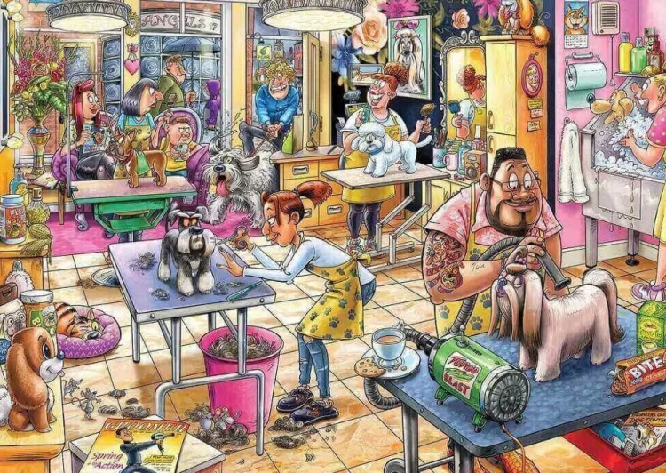 Jumbo Humour*Wasgij Mystery 23 Pooch Parlour - 1000 Piece Jigsaw Puzzle