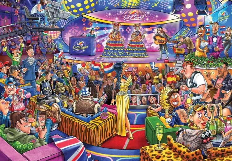 Jumbo Humour*Wasgij Mystery 25 Eurosound Contest - 1000 Piece Jigsaw Puzzle