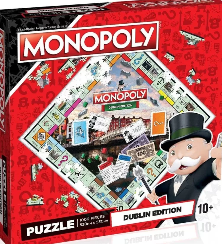 Winning Moves Locations & Buildings* - Dublin Monopoly Jigsaw - 1000 Piece Jigsaw Puzzle