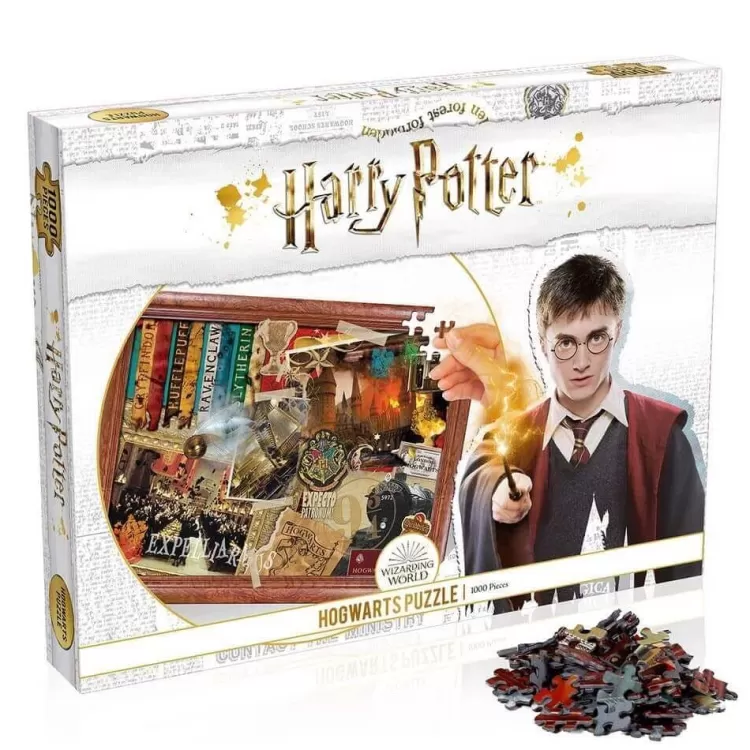 Winning Moves Sound & Screen* - Harry Potter Hogwarts Collectors - 1000 Piece Jigsaw Puzzle