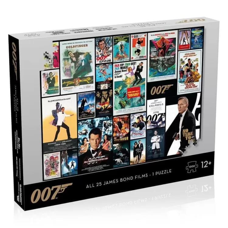 Winning Moves Sound & Screen* - James Bond Movie Poster - 1000 Piece Jigsaw Puzzle