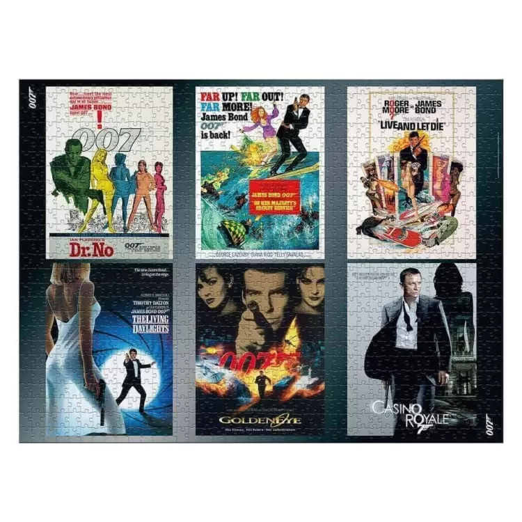 Winning Moves Sound & Screen* - James Bond Puzzle Actor Debut Poster - 1000 Piece Jigsaw Puzzle