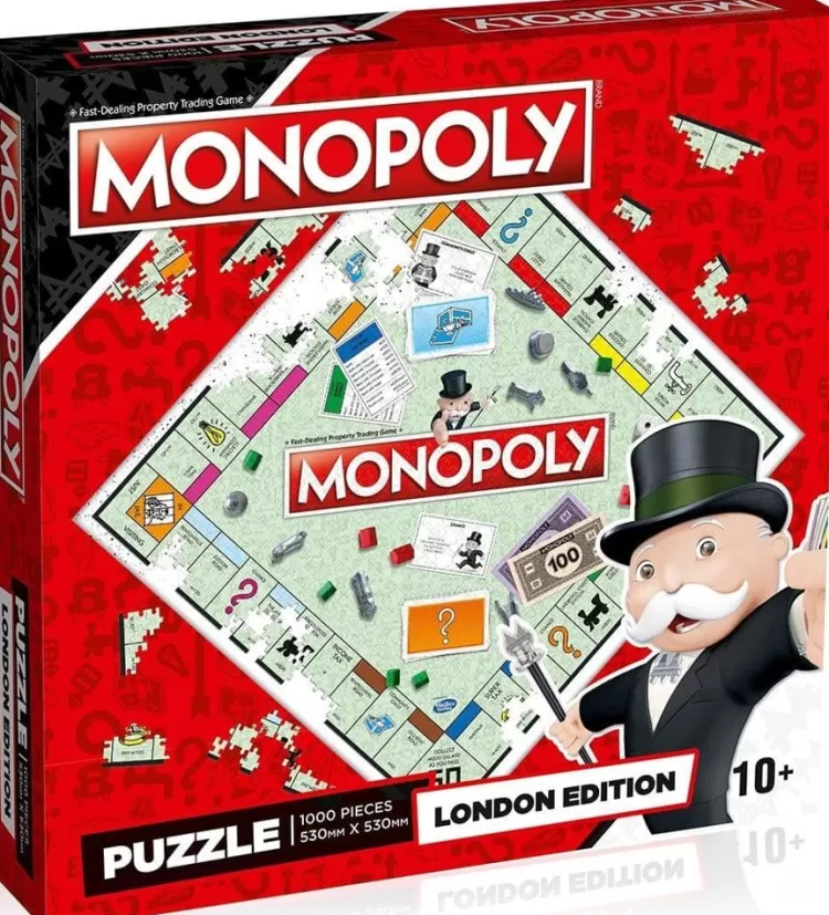 Winning Moves Locations & Buildings* - London Monopoly Jigsaw - 1000 Piece Jigsaw Puzzle