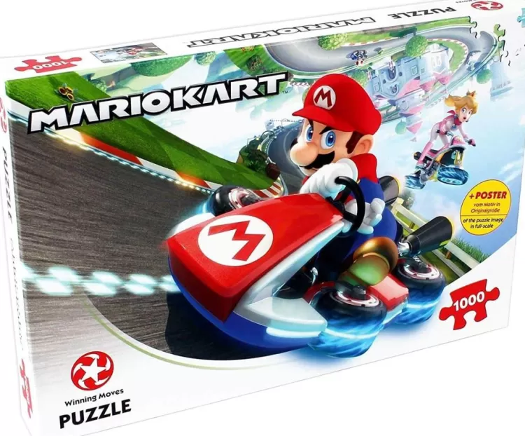 Winning Moves Sound & Screen* - Mario Kart Funracer - 1000 Piece Jigsaw Puzzle