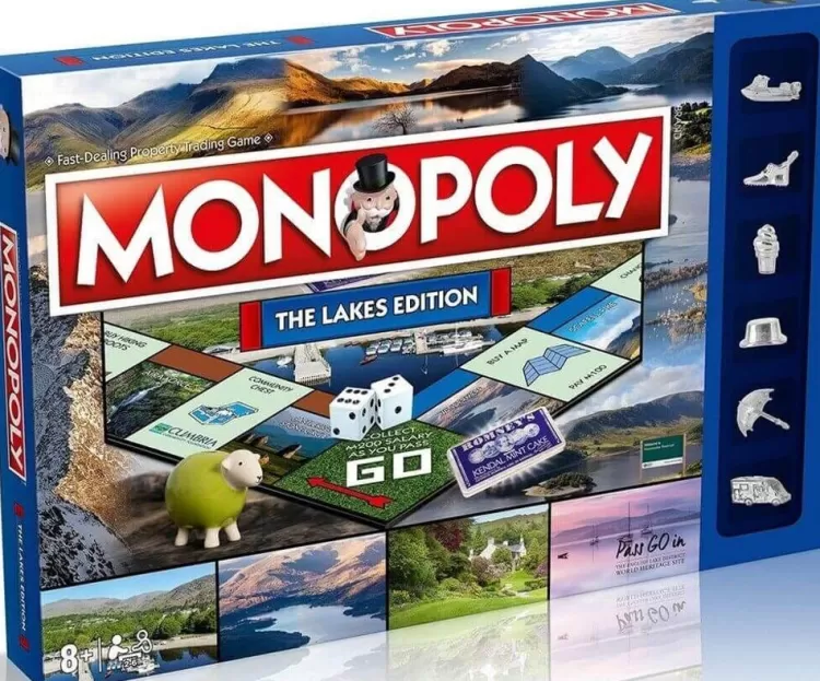 Winning Moves Locations & Buildings* - Monopoly - The Lakes Edition