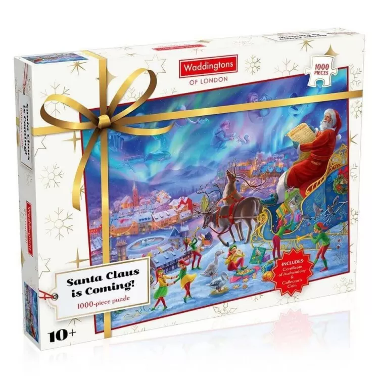 Winning Moves Christmas* - Santa Claus Is Coming - 1000 Piece Jigsaw Puzzle