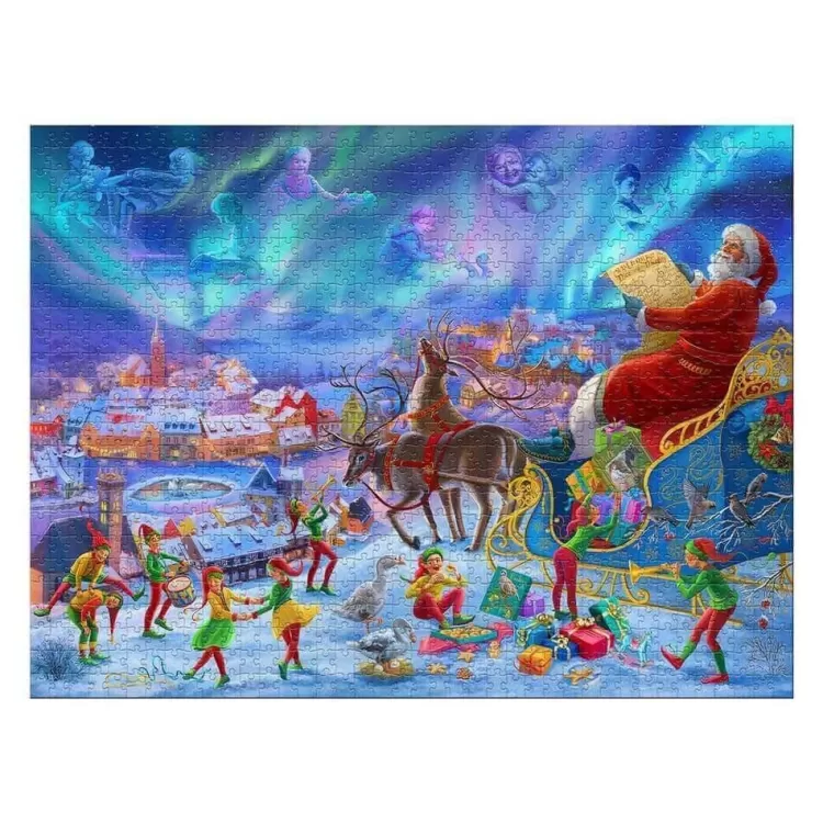 Winning Moves Christmas* - Santa Claus Is Coming - 1000 Piece Jigsaw Puzzle