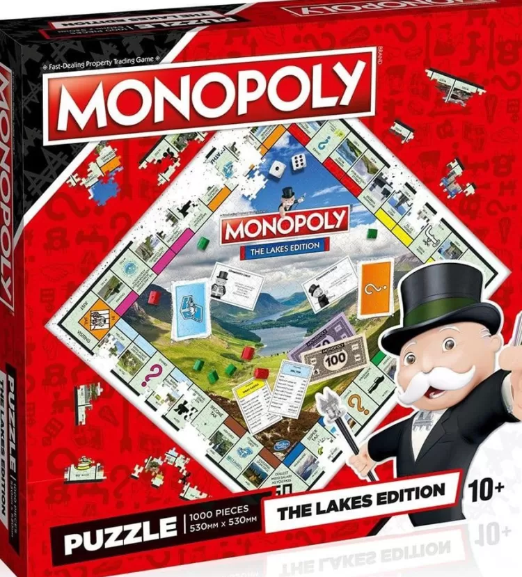 Winning Moves Locations & Buildings* - The Lakes Monopoly Jigsaw - 1000 Piece Jigsaw Puzzle