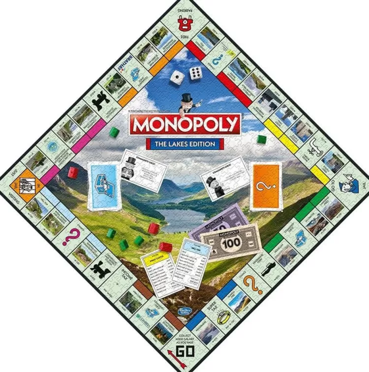Winning Moves Locations & Buildings* - The Lakes Monopoly Jigsaw - 1000 Piece Jigsaw Puzzle